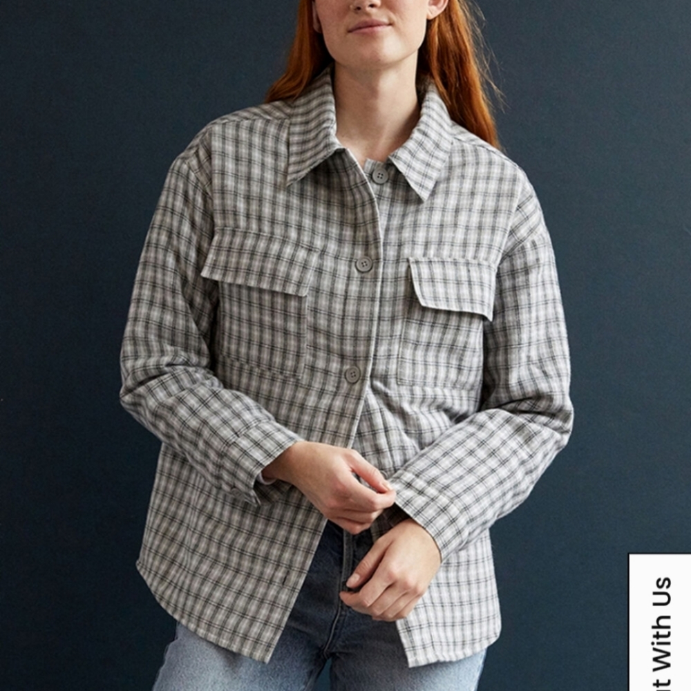 Womens Pacsun quilted winter flannel